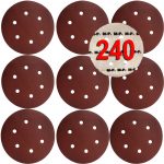 Lihvkettad velcro auguga 150 MM P 240 10 tk