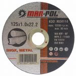 Lõikekettad Mar-Pol 1,0mm 125mm pakis 25tk