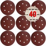 Lihvkettad velcro auguga 150 MM P 40 10 tk