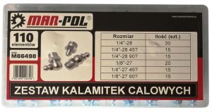 Määrdeniplite komplekt 110 osa | Tollmõõdud - Pilt 2