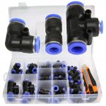 Pneumaatiliste torude kiirühendused 4-12mm 52Tk