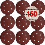 Lihvkettad velcro auguga 150 MM P150 10 tk